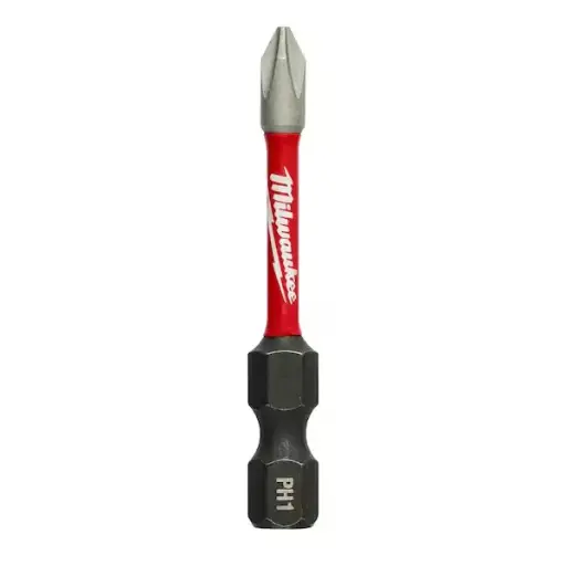 [DRIVEPH1X200-M] #1 Phillips X 2" Impact Driver Bit (Milwaukee/SHOCKWAVE)