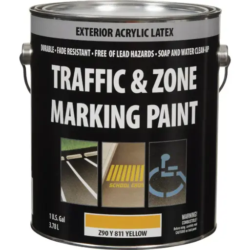 [PAINT-Z90Y811] Yellow Latex Gallon Traffic Paint (Traffic & Zone)