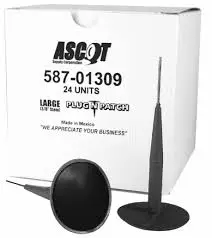 [ASCOT587-01309] 24Pk 3/8″ Stem Lead Wire Pull Through Patch/Plug M9 (Ascot)