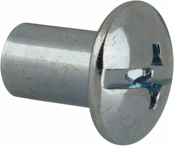 #10-24 X 3/8" Combination Phil/Slot Truss Barrel Nut Binding Post ZP