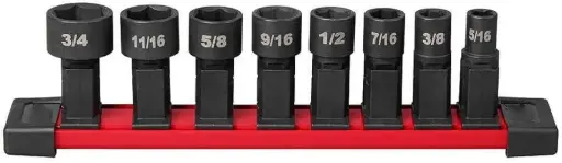 [MILW49-16-1640] 8Pc SAE INSIDER Box Ratchet Socket [5/16"-3/4"] (Milwaukee)