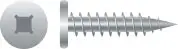 [10D100TQPCSS] #10 X 1" Pancake Combo Phil/Sq [Quadrex Drive] Tapping Screw 410 Stainless Steel