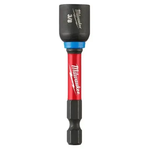 [NUTDRIVE3/8X256-M] 3/8" X 2-9/16" Impact/Alloy Steel Magnetic Nut Driver (Milwaukee/SHOCKWAVE) 