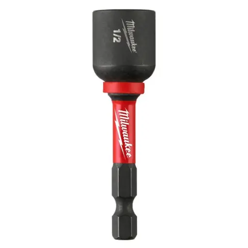 [NUTDRIVE1/2X256-M] 1/2" X 2-9/16" Impact/Alloy Steel Magnetic Nut Driver (Milwaukee/SHOCKWAVE)