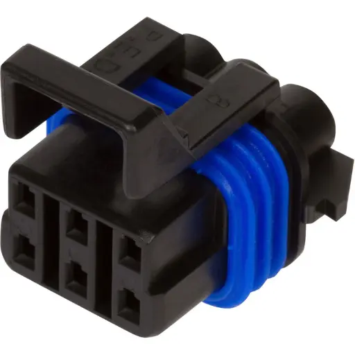 [MP12052848] 6-Way Black Sealed Female Connector (Metri-Pack 150)