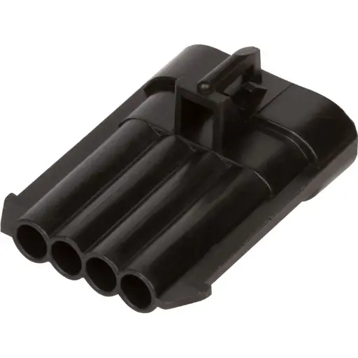 [MP12162102] 4 Way Black Sealed Male Connector (Metri-Pack 150)