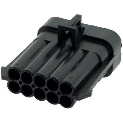[MP12045808] 10 Way Black Sealed Male Connector (Metri-Pack 150)