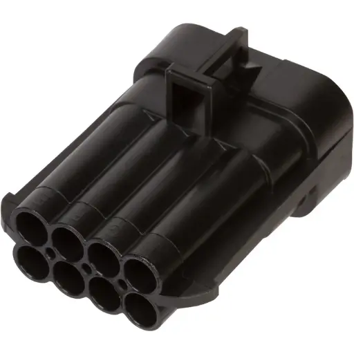 [MP12047931] 8 Way Black Sealed Male Connector (Metri-Pack 150)