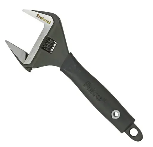 [BBP-T08004] 12" Wide Jaw Adjustable Wrench [2.44" Capacity] (Fulco/BBP)