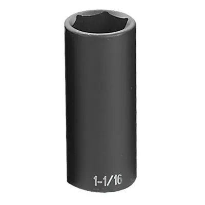 [GP-2034D] 1-1/16" Deep Impact Socket 1/2" Dr. 6pt (Grey Pneumatic)