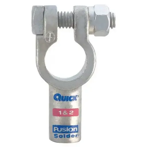 [QC406301P] 1-2Ga Positive Solder Battery Terminal Connector (Fusion/QuickCable)