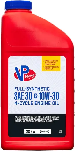 [VP-2921] 10W-30 4-Cycle Full Synthetic SAE30 Small Engine Oil 1 Quart/32oz (VP Racing)