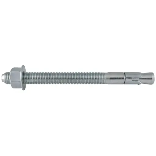 [100C1200WAZP-PWR] 1"-8 X 12" Steel Wedge Anchor ZP [Fully Threaded] (Powers)