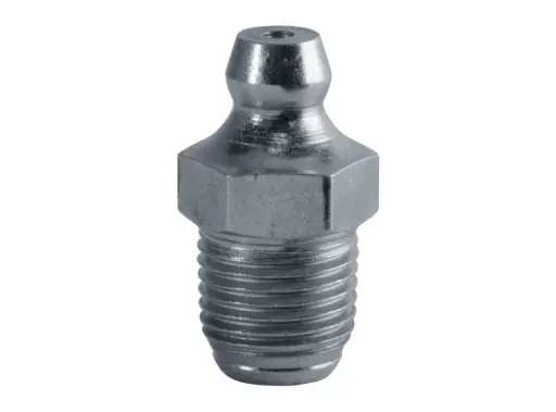 [GZS-2LP-5K] 1/8"-27 NPT Straight Leakproof 5,000psi Grease Zerk Fitting