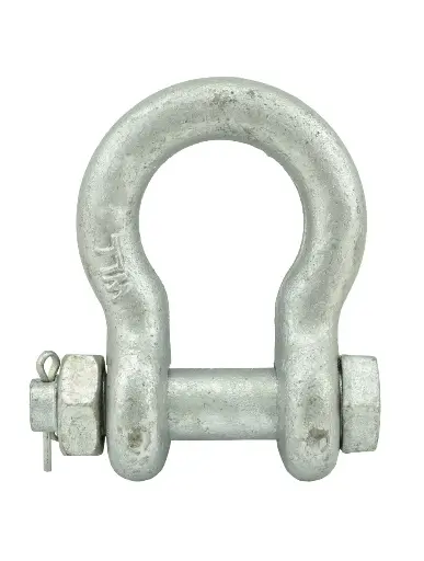 [PINSHACKLE50S] 1/2" Safety Anchor Pin Shackle W/Nut & Cotter Pin Galvanized