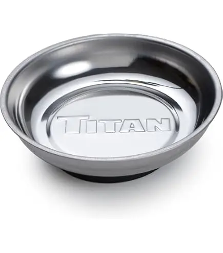 [TITAN-21264] 5-7/8" Round Magnetic Parts Tray (Titan)