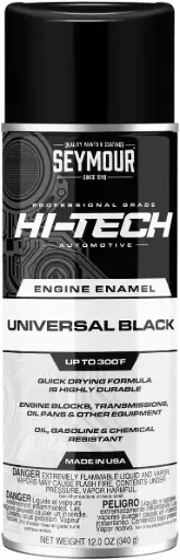 [SEY-EN-42] Universal Black Engine Enamel Spray Paint (Seymour/Hi-Tech)