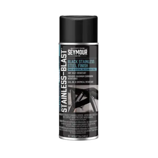[SEY16-56] Black Stainless Steel Finish Spray Paint (Seymour/Stainless-Blast) 0000160056