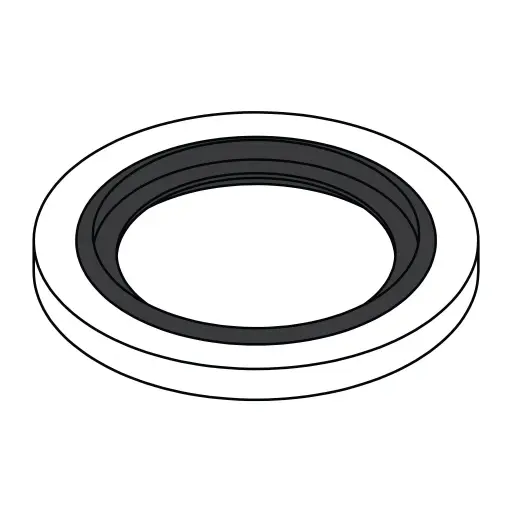 [9500-12V] 3/4" BSPP Viton Bonded Seal Washer