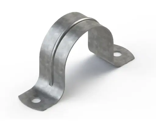 [SC200HDG] 2" Pipe/Tubing Strap Clamp 2-Hole Galvanized [2-3/4" Capacity]