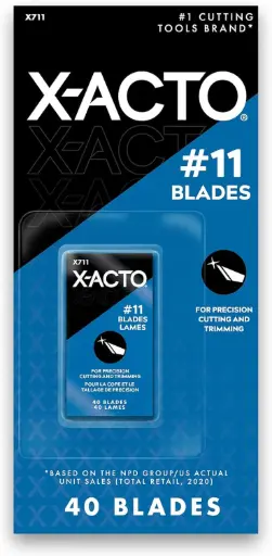 [XACTO-X711] 40Pk #11 Precision Tipped Blades (X-ACTO)