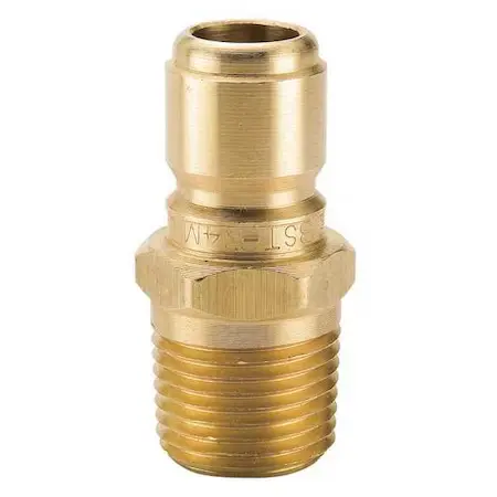 [STP12M-B] 3/4" Hydraulic Nipple to 3/4" Male NPT [ST Series] Brass