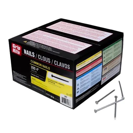 [NAIL20C] 20D X 4" Bright Common Nail [50lb Box/Approx 1450pcs]