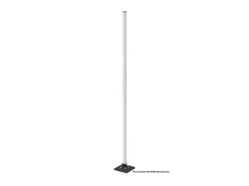 [IRS-STR0-780F] 78" Sta-Rite White Aluminum Impact Resistant Sign Post (Impact Recovery Systems)