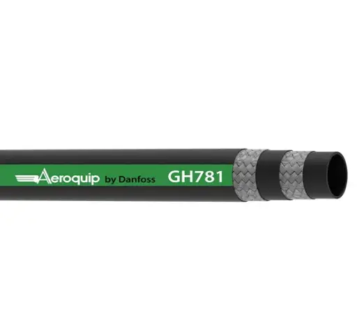 [DF-GH781-4] 1/4" ID 2-Wire Braid Hydraulic Hose [SAE 100R16] 6,500psi (Dan Foss/Aeroquip) *Sold per Foot