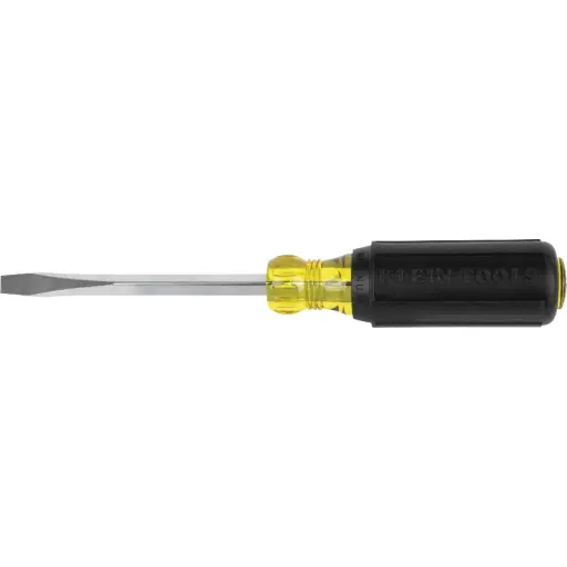 [KLEIN-600-4] 1/4" Slotted Cushion-Grip 4" Screwdriver (Klein)