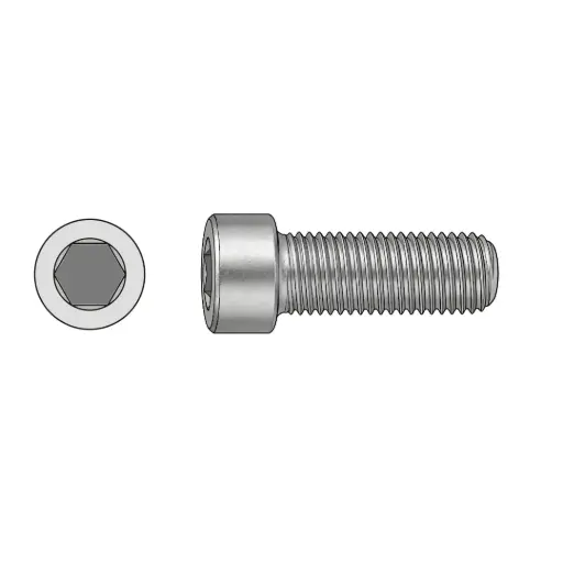 [.100C600KCSZP] M10-1.50 X 60mm Socket HD Capscrew 12.9 ZP