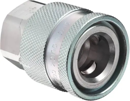[DIXON-4EAF4] 1/2" Body X 1/2" Female NPT Water-Blast Hydraulic Quick Coupler Steel [10,000psi] (Dixon/USA)