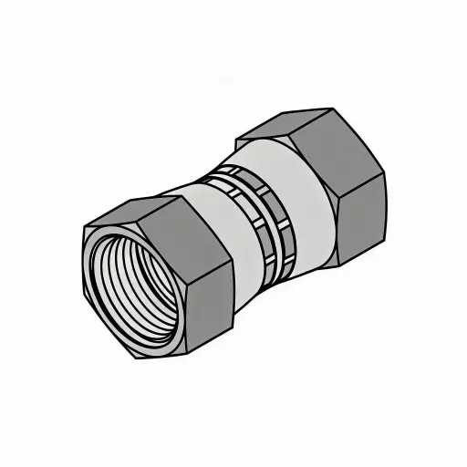 [6565-12-12] -12 Female Swivel JIC Union Steel
