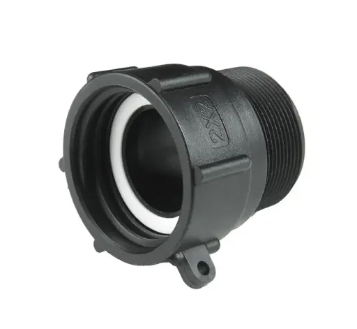 [IBC-AD2X2] 2" Female Buttress to 2" MNPT Fitting Adapter W/Gasket [Food Grade]