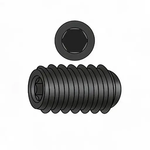 [.100C100KSSPL] M10-1.50 X 10mm Socket Setscrew Cup Point Alloy Plain