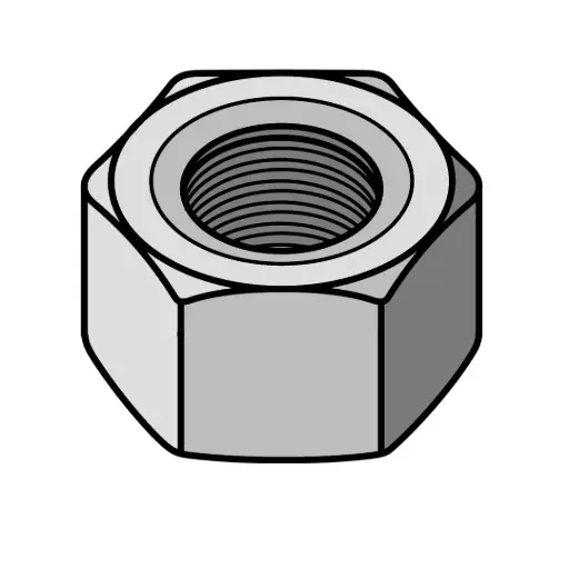 [.100FNFHYZP] M10-1.25 Fine Hex Nut Class 10 ZP DIN934