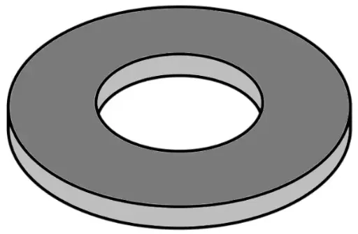 [.100NWHTZP] M10 Flat Washer DIN125 Heat Treated 200HV ZP
