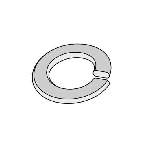 [.100NWMSSS] M10 Medium Split Lockwasher DIN127B Stainless Steel