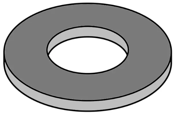 M14 Flat Washer DIN125 Heat Treated 300HV ZP