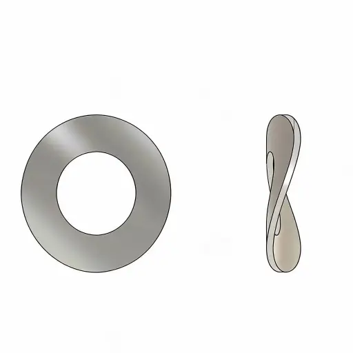 [.140NWWZP] M14 Wave Washer ZP