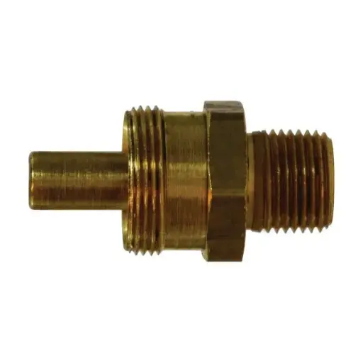[0915995] 1/2" ID X 1/2" Male NPT Air Brake Hose BODY ONLY Brass [D.O.T.]