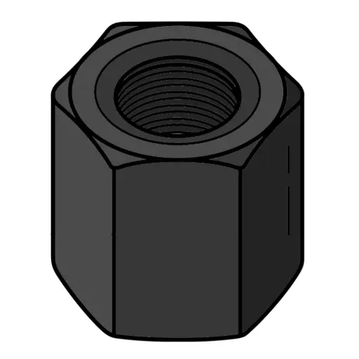 [100FNHI8PL] 1"-14 Hex High Nut GR.8 Plain