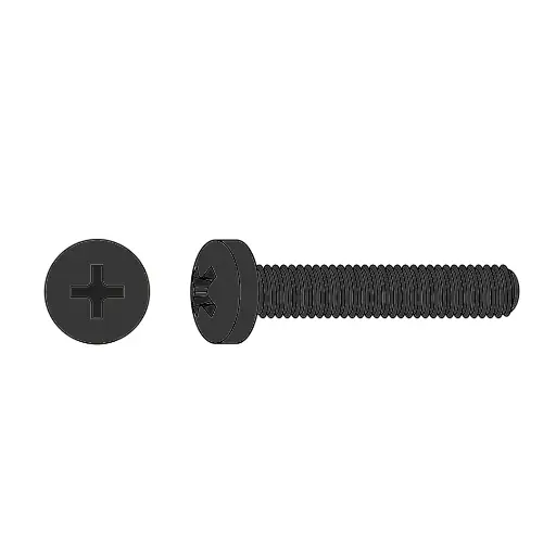 [10C75MXPSSBO] #10-24 X 3/4" Pan HD Phil M/S Stainless Steel Black Oxide