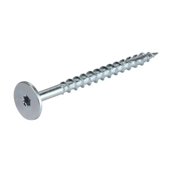 #10 X 2-1/2" Power Head T-20 Torx Wood Screw W/Type 17 Point ZP