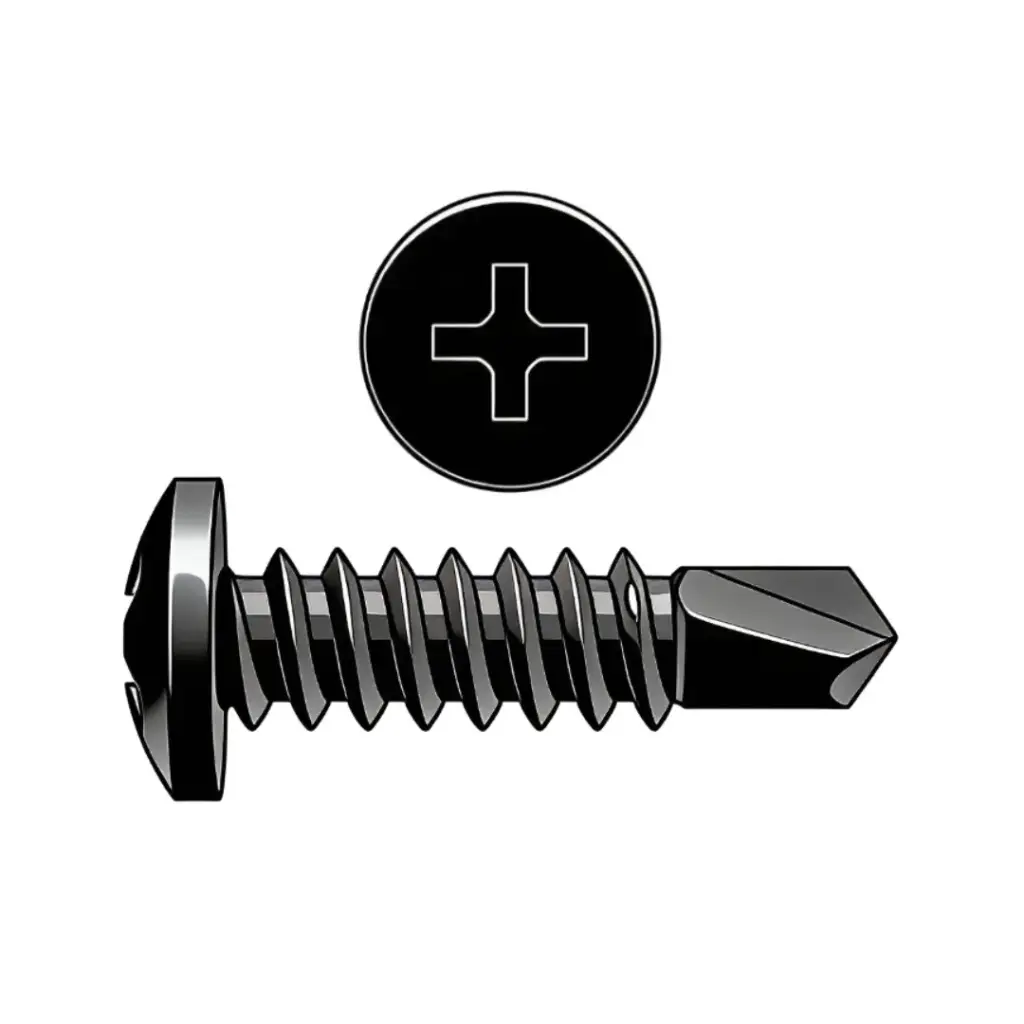 #10 X 3/4" Pan Hd Phil Tekscrew Black Oxide
