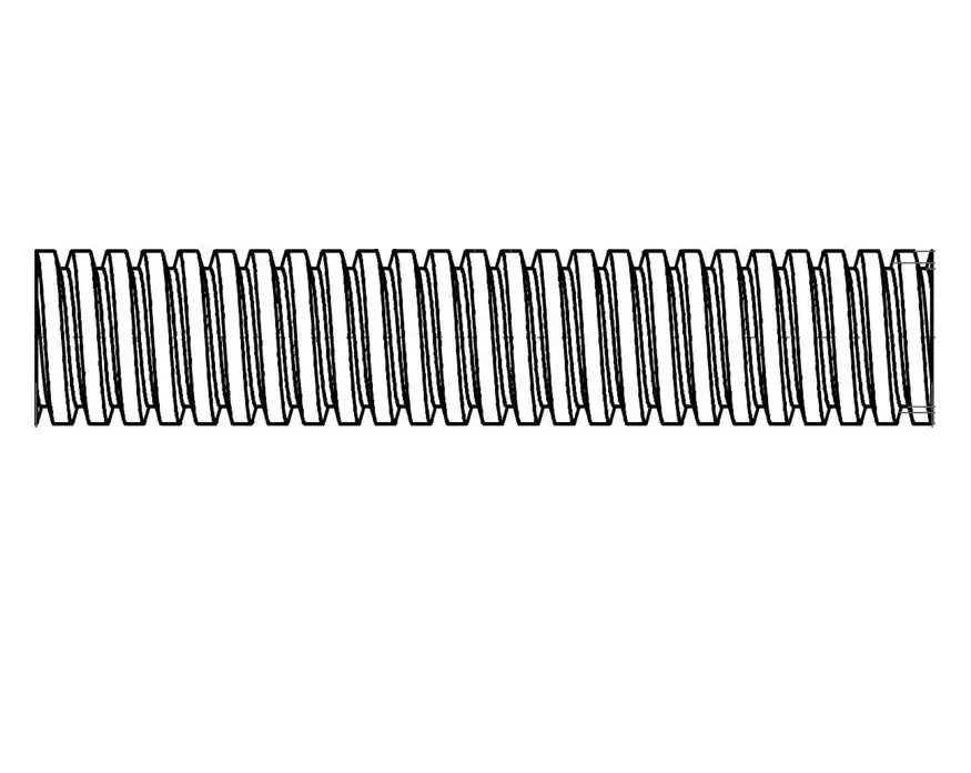 1-1/4"-5 X 3' All-Thread Rod Right Handed ACME Rod Carbon Steel Plain