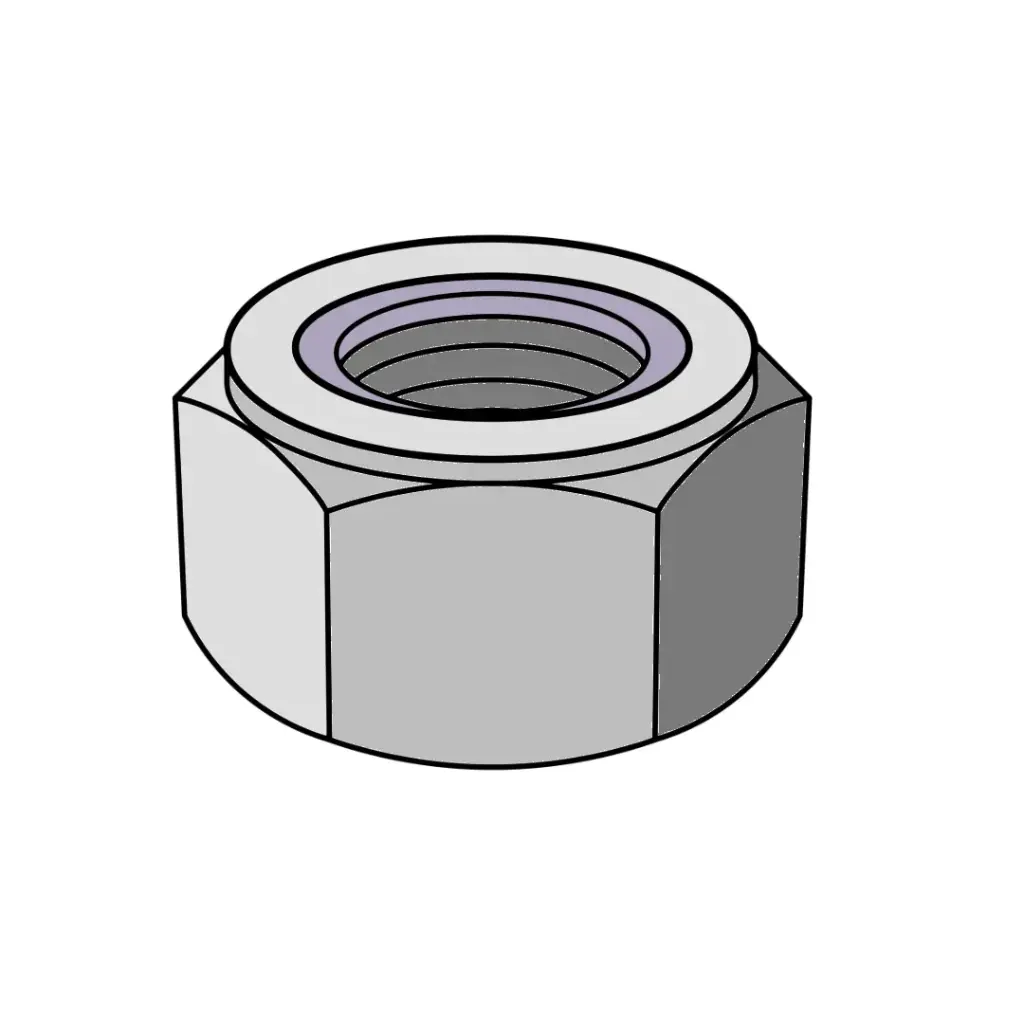#12-24 Nylock Nut ZP