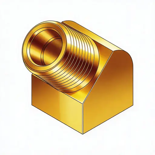[12NPT45SEBR] 1/8" NPT 45° Street Elbow Brass