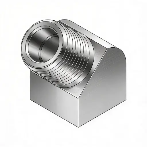 [12NPT45SEZP] 1/8" NPT 45° Street Elbow Steel ZP