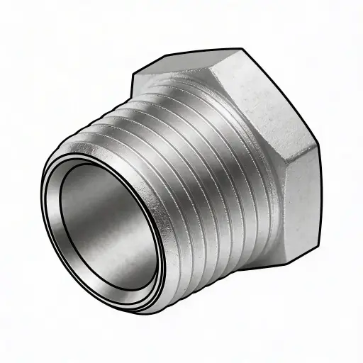 [12NPTHPZP] 1/8" NPT Hex HD Plug Steel ZP